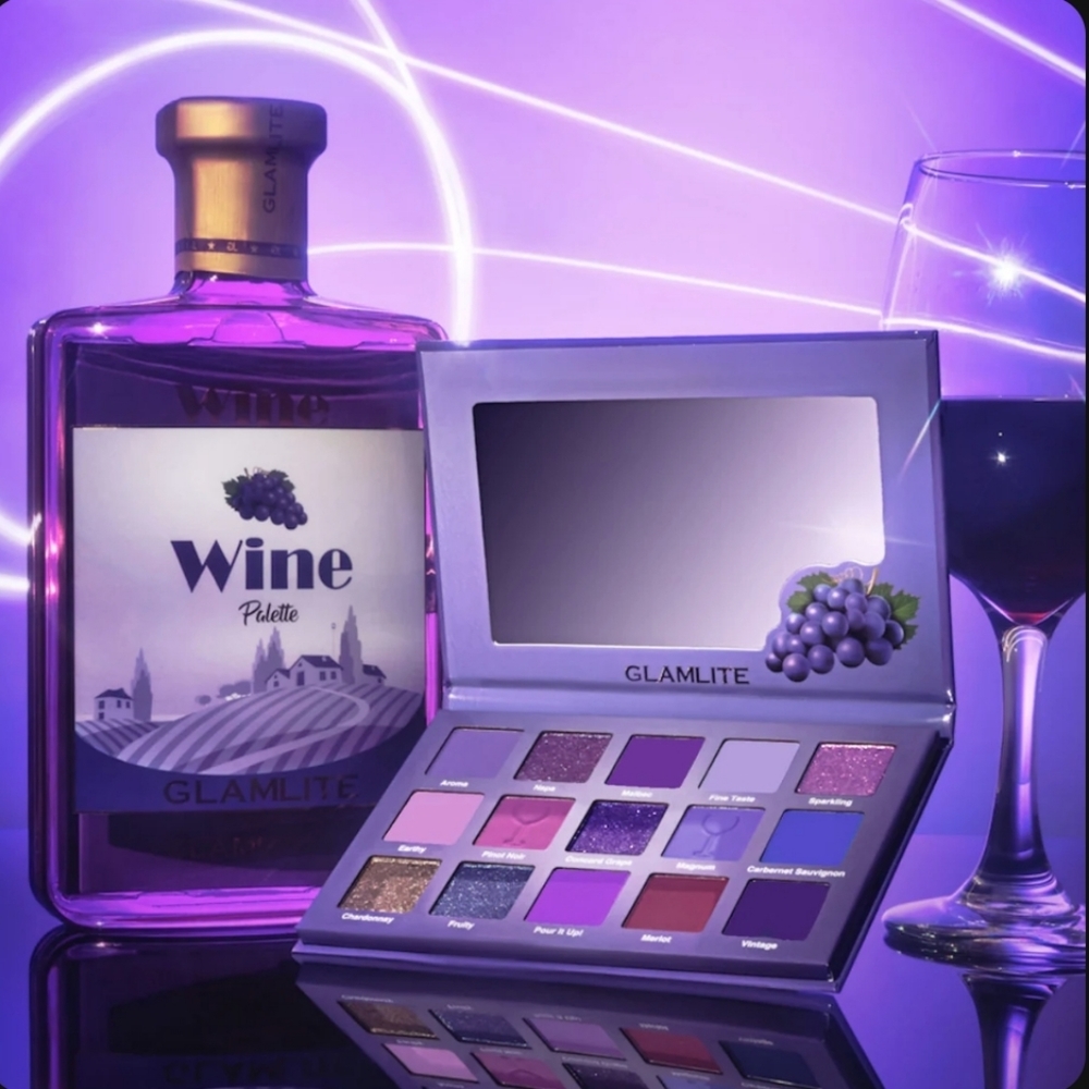 Wine Eyeshadow Palette | Glamlite Cosmetics | Brand New in Box | Authentic - Picture 1 of 7